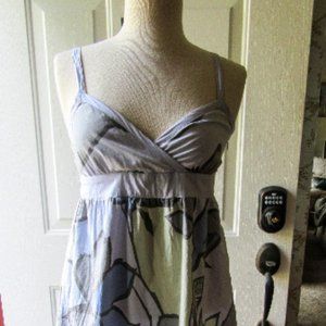 A.n.a cotton sundress size 6 in blues and grays